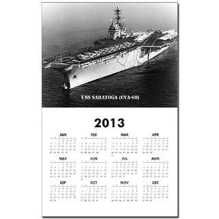 60 Gifts  60 Home Office  USS SARATOGA (CVA 60) Calendar Print