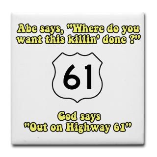 Highway 61 Revisited Tile Coaster
