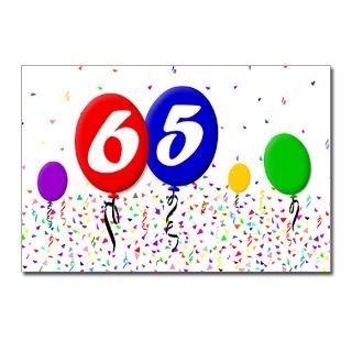 65th Birthday Postcards (Package of 8) for $9.50