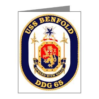 DDG 65 USS Benfold Note Cards (Pk of 20)