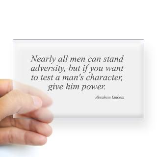 Abraham Lincoln quote 74 Rectangle Decal for $4.25