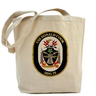 USS Donald Cook DDG 75 Tote Bag for $18.00