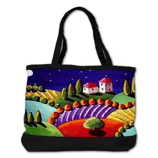 night time tuscan landscape art shoulder bag $ 76 99