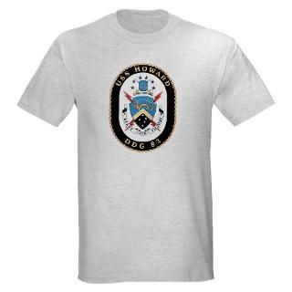 USS Howard DDG 83 Ash Grey T Shirt T Shirt by quatrosales