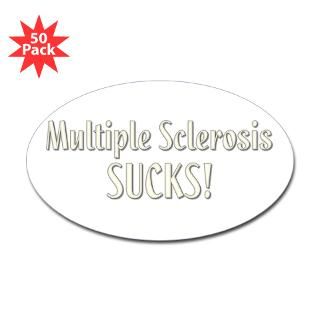 multiple sclerosis sucks sticker oval 50 pk $ 83 99