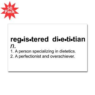 registered dietitian rectangle sticker 50 pk $ 87 99