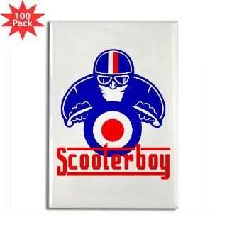 Scooter Boy race Rectangle Magnet (100 pack) for $250.00