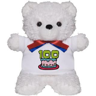 100 Gifts > 100 Teddy Bears > 100 Year Old Birthday Cake Teddy Bear