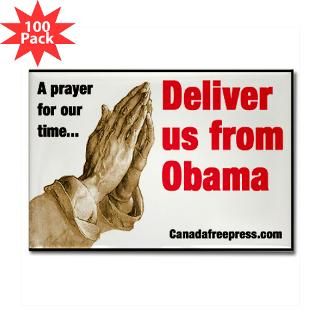 Deliver us from Obama Rectangle Magnet (100 pack)  Canada Free Press