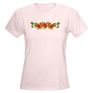tiger lilies and vines women s light t shirt $ 36 98