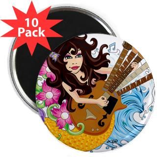 guitar mermaid 2 25 magnet 10 pack $ 23 98