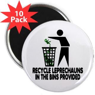 Funny Irish TShirts Leprechaun recycling design  Bignumptees funny