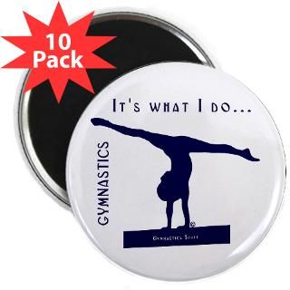 Gymnastics Magnets   Round  Gymnastics Stuff Gymnastics Apparel and