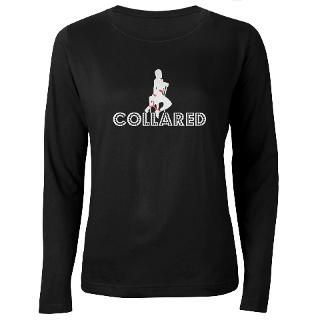 Collared Bondage Womens Long Sleeve Dark T Shirt