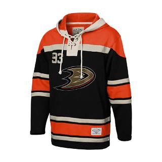 Anaheim Ducks Black Old Time Hockey Lace Up Jersey for $109.99