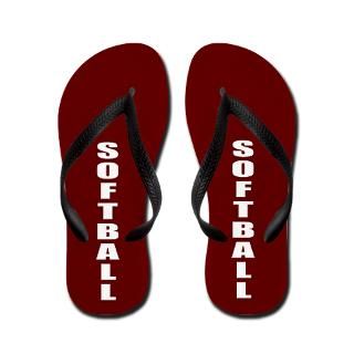 Softball Gifts  Softball Bathroom  Softball Flip Flops