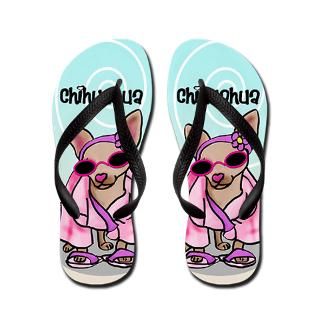 Beach Gifts  Beach Bathroom  Chihuahua FF Flip Flops