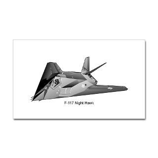 Stickers  F 117 Night Hawk Rectangle Sticker