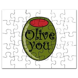 Cute Gifts  Cute Jigsaw Puzzle  Olive You Puzzle