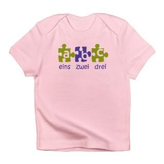 Baby Gifts  Baby T shirts  ABC, 123 German Infant T Shirt