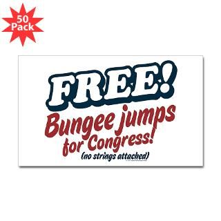 free bungee jumps sticker rectangle 50 pk $ 121 49