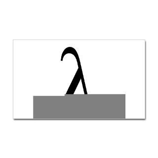Lambda symbol Rectangle Sticker