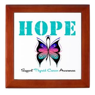Hope Butterfly Thyroid Cancer Shirts & Gifts : Shirts 4 Cancer