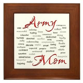 Framed Tiles : Support and Love our Military Troops   Gift Shop