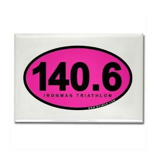 140.6 Ironman Triathlon Rectangle Magnet for $4.50
