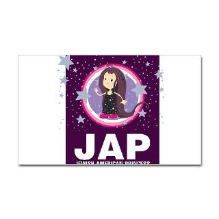 JAP   Jewish American Princes Sticker (Rectangular