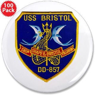 USS BRISTOL 3.5 Button (100 pack)