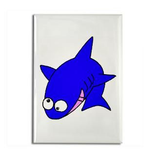 Funny Shark Cartoon 2.25 Magnet (10 pack)