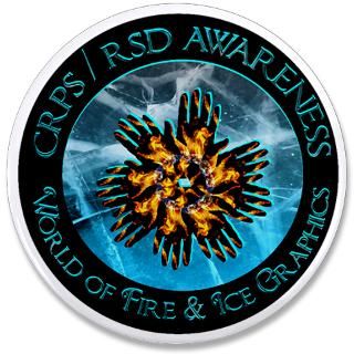 CRPS / RSD Awareness World of Fire & Ice Graphics  CRPS/RSD