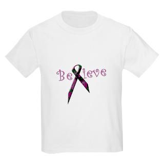 Believe Camo Ribbon for Breast Cancer Awareness Body Suit by