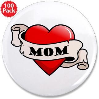 mom tattoo heart 3 5 button 100 pack $ 174 99