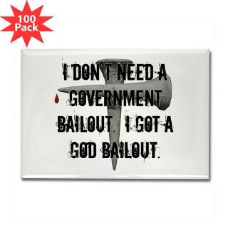 god bailout rectangle magnet 100 pack $ 168 99