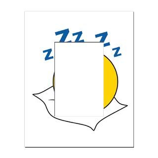 Sleeping/Snoring Smiley Face Tile Coaster by dagerdesigns