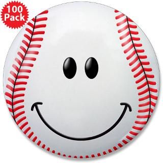 baseball smiley face 3 5 button 100 pack $ 179 99