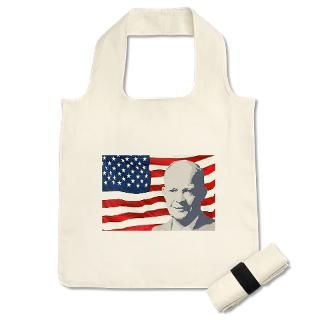 America Gifts  America Bags  Eisenhower and Flag Reusable