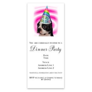 HAPPY BIRTHDAY BOSTON TERRIER LOOK Invitations by Admin_CP1078522