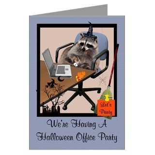 Greeting Cards  Halloween Office Party Invitation Greeting Card