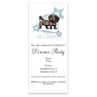 Let it Snow Dachshund Invitations by Admin_CP3274207