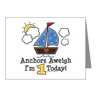 Gifts > 1 Note Cards > 1st Birthday Sailboat Party Invitations 20 Pk