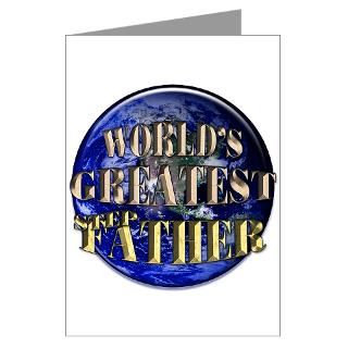 Worlds Greatest Step Dad 02 Greeting Cards (Packa for