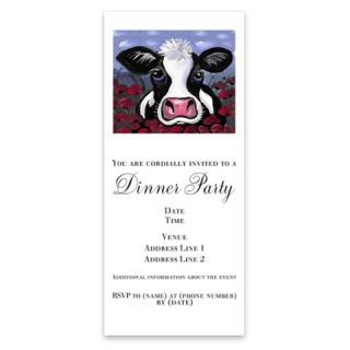 Holstein Cow Poppy Field Invitations by Admin_CP6192592  512547228