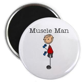 Muscle Man Magnet  Muscle Man Tshirts and Gifts  Diet and Fitness