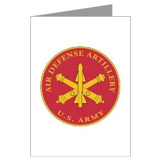 Air Defense Artillery Plaque Greeting Cards (Pk of for