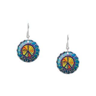 Chickenfoot Gifts  Chickenfoot Jewelry  Peace thru Music Earring