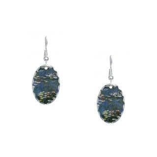 Art Gifts  Art Jewelry  Monets Water Lilies Earring Oval Charm