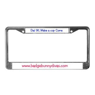Gifts  Badge Bunny Car Accessories  dial 911 License Plate Frame